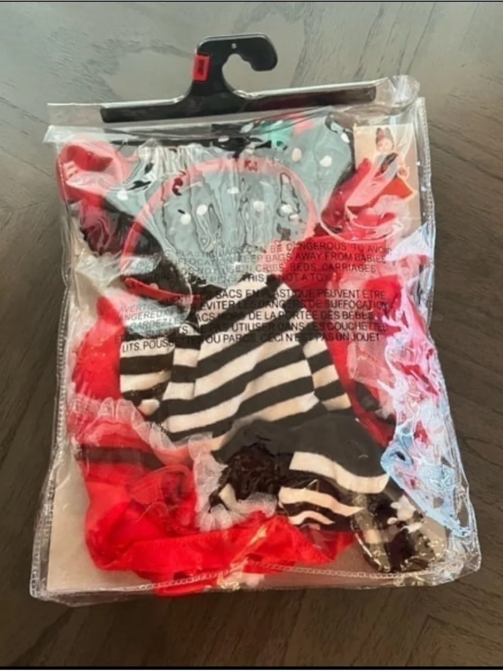 Cherry Pie Infant Costume - Red & Black Polka Dot Dress with Headband